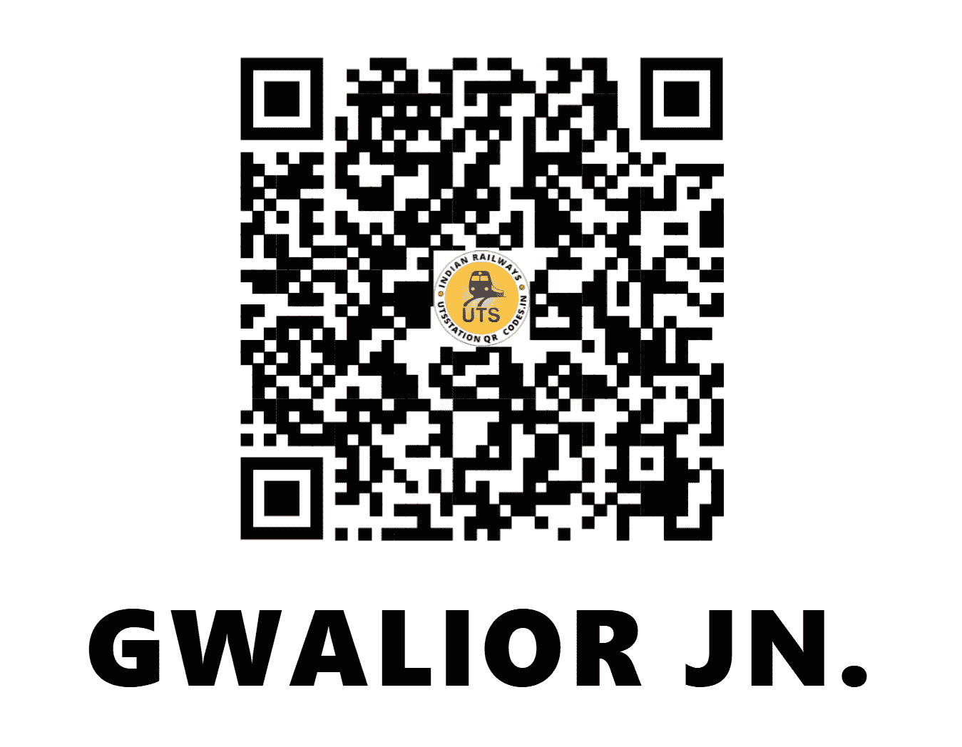 UTS QR Code for GWALIOR JN. - GWL - NC (MADHYA PRADESH)